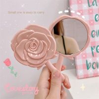 Makeup Mirror Flower Makeup Tools And Accessories Makeup Rose Mirror Portable Mirror Handheld Cute Handle Mirror Mirrors