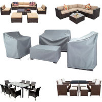 1-4-Piece Outdoor Veranda Patio Garden Furniture Cover Set with 210D Durable and Water Resistant Fabric Outdoor Sofa Cover