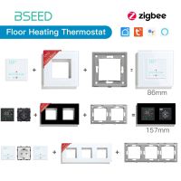 BSEED Touch Screen Electric Floor Heating Water Boiler Room Thermostat Module Part ZigBee Alexa Temperature Controller APP