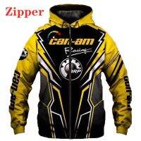 2023 Can-Am เสื้อสเวตเตอร์แขนยาวเสื้อฮู้ดพิมพ์ลาย3D,สำหรับนักแข่งรถมอเตอร์ไซค์เสื้อผ้าแนวสตรีทฮิปฮอปเสื้อลำลองกลางแจ้ง