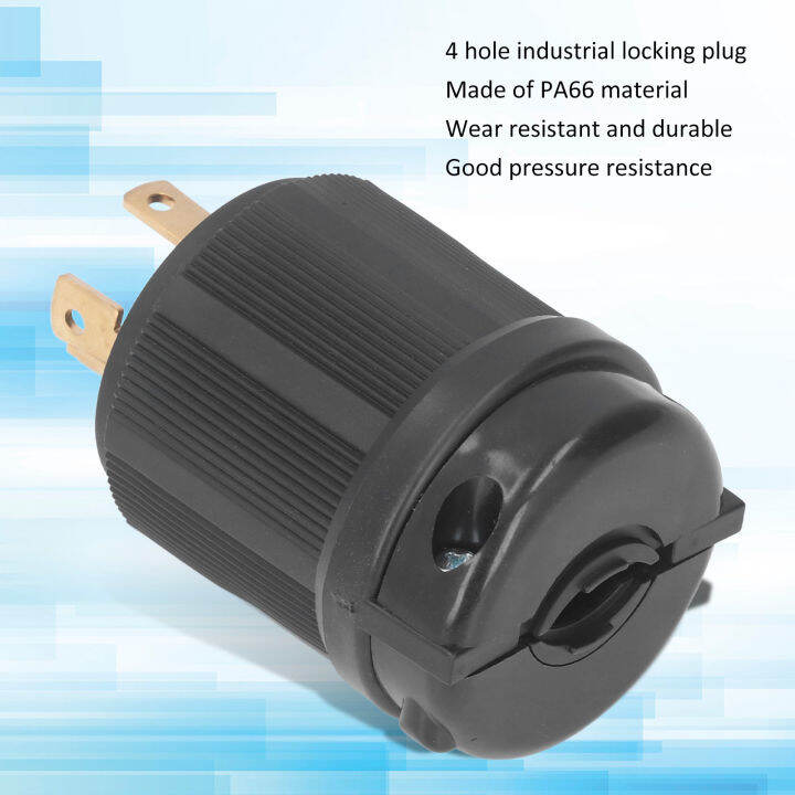 Generator Plug, Wear Resistant 4 Hole Industrial Locking Plug for