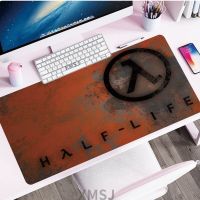 Gamer Half - Life แผ่นรองเมาส์ขนาดใหญ่เกมแล็ปท็อป Anime Keyboard Carpet อุปกรณ์เสริมสำหรับเกม แผ่นรองเมาส์กันลื่น แผ่นรองเมาส์สำหรับเล่นเกม Xxl