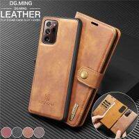 {OLI STUDIO} MagnetcLeather สำหรับ Samsung Note 2010 Lite S22 S21 S20S10 S9 S8 Plus S7Wallet การ์ด Coque