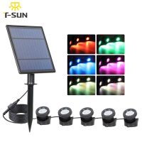 T-SUN 1/2/3/5 RGB Solar Light Outdoors IP68 Solar Lawn Light Pool Light Solar Power Light For Garden Path Decor Underwater Light