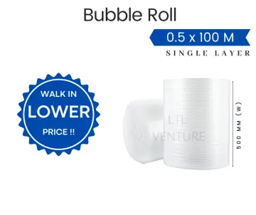 100 METRE ROLL OF NEW AND HIGH QUALITY BUBBLE WRAP 500mm x 100m / STRONG