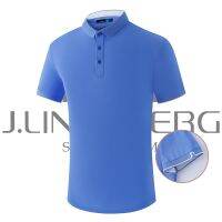 J.LINDEBERG Mens Golf Sports Summer Short-Sleeved t-Shirt Breathable POLO Shirt GT4388846