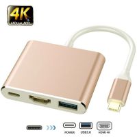 ยูเอสบีฮับยูเอสบีหัวแปลงสัญญาณ Hdmi ประเภท C 3.1ถึง4K ไปยัง3.0 Usb สำหรับ Samsung Galaxy S10/S9/S8 Huawei Mate 20/P30 Pro Macbook Usb Hdmi