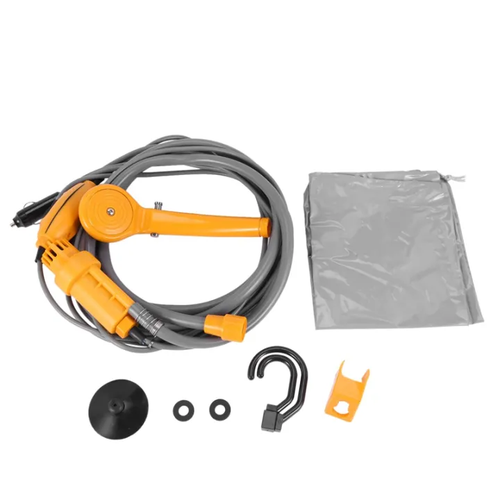 Portable Electric Shower Head Camping Water Pump for Boat Car Caravan