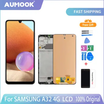 Super Amoled For Samsung Galaxy A32 A325F A325N LCD Display Touch Screen  with Fingerprint,For Samsung A32 4G LCD Replacement