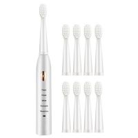 DDFHLPJ-With 8 Replacement Heads Cleaning Portable 5 Modes For Adults Electric Toothbrush Ultrasonic Automatic Whitening Dental Care