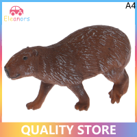 [Eleanor] ของเล่น Capybara โมเดลสัตว์ป่าจำลองวิทยาศาสตร์และการศึกษาของเด็ก1ชิ้น