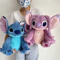 Disney Lilo &amp; Stitch ขนาด40ซม.,ตุ๊กตาผ้ากำมะหยี่ของเล่นการ์ตูนสัตว์สติช/ของขวัญคริสต์มาสวันเกิดตุ๊กตาผ้ากำมะหยี่นางฟ้าคู่รักเด็ก