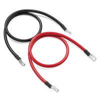 1 Set 8 AWG Gauge Super Soft Silicone Wire Power Connection Cable with Terminals with Lugs