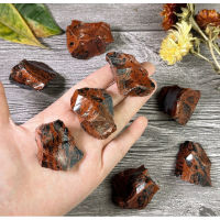 1 PC Raw Mahogany Obsidian Stone -Natural Rough Crystals, Reiki Healing Root Chakra Crystals - Grounding Stone