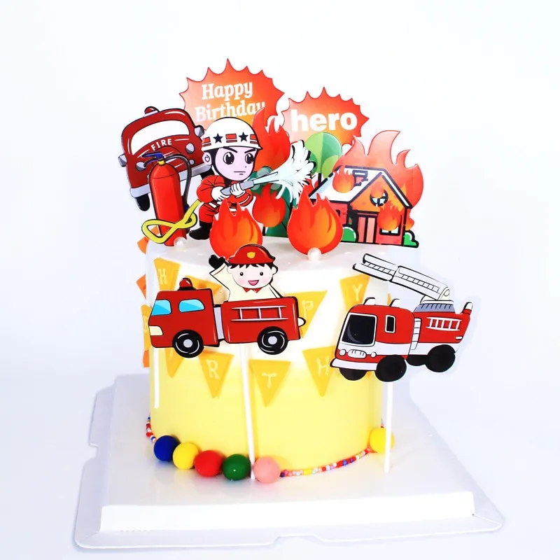 Fire Truck Cake Topper