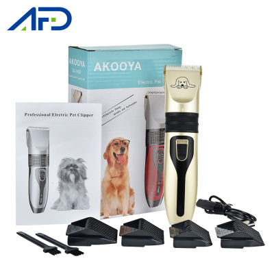 AFDEAL Electric Pet Clipper Rechargeable Pet Dog Hair Trimmer Kit Pet Dog Cat Grooming Haircut Shaver Machine US UK Dropshipping