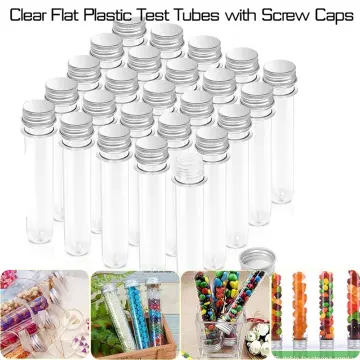 Test Tubes- Clear Test Tubes Flat- bottomed Containers Storage