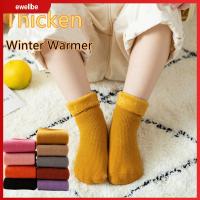 EWELLBE Winter Wamer Sleeping Socks Thermal Wool Velvet Boots Kids Cotton Socks Snow Floor Socks Baby Foot Warmers