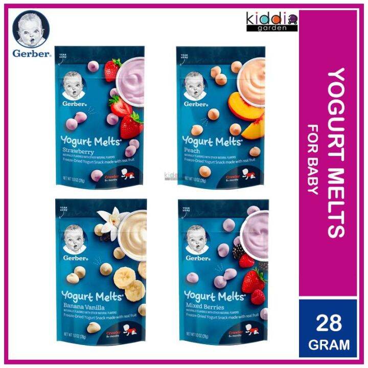 GERBER Yogurt Melts® FreezeDried Yogurt Snack Made with Real Fruit
