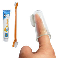 New Small Toothpaste Set Dog Cat Finger Tooth Brush Oral Care Puppy Toothbrush Toothpaste Accessories Cat Care Supplies