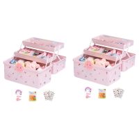 Childrens Hair Accessories Storage Box Baby Head Rope Hairpin Rubber Band Head Jewelry Dressing Cute Girl Jewelry Box