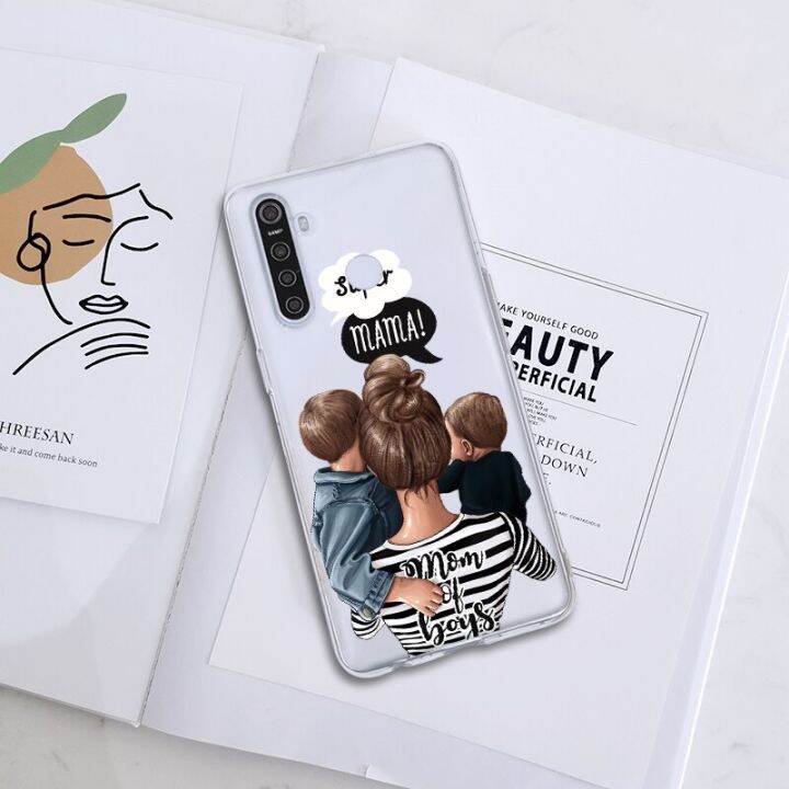 phone-case-for-oppo-realme-5-6-x50-x2-pro-soft-fashion-black-baby-mom-girl-back-cover-for-realme-c3-x3-xt-c11-6i-x-silicone-tpu-electrical-connectors