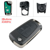 433เมกะเฮิร์ตซ์2ปุ่มกุญแจรถระยะไกล Fob PCF7941ชิป Keyless E Ntry เจียระไนพลิกส่งสัญญาณสำหรับ Opel (Vauxhall) Corsa D 2007-2012