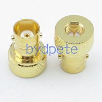 2pcs SMA Male Plug to BNC Female Jack Gold Straight RF Connector Adapter Tanger Electrical Connectors