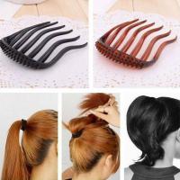 Hair Volume Increase Fluffy Hair Puff Paste Hair Ponytail Styling Comb Insert DIY Base Z7Z6