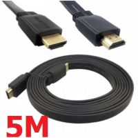 สาย HDMI 5 เมตร v1.4 แบบแบน (Black) HDMI CABLE