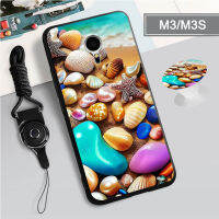 เคสซิลิโคนนิ่มพร้อมห่วงและเชือกสำหรับ Meizu M3/M5/M5S/M6/M1โน้ต