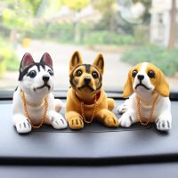 [Toy City] Car Doll Husky Beagle St Bernard Shepherd Shake Head Dog Decoration Interior Cute Creative Gift Tabletop Ornament