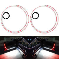 Led Car Door Light Strip 120cm Strobe Warning Streamer Welcome Lamp Waterproof Auto Decorative Ambient Atmosphere Lights 12v New