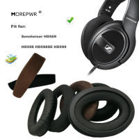 เปลี่ยนแผ่นรองหูฟังสำหรับ HD598 HD598SE HD599ชุดหูฟังชิ้นส่วนเบาะหนังกำมะหยี่ Earmuff หูฟังแขนปก