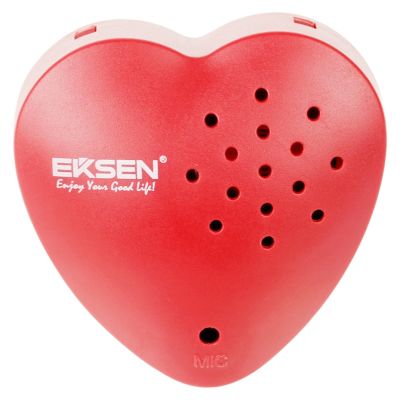 ☂¤ EKSEN Heart Voice Recorder 30 Seconds Voice Recorder for Stuffed Animal Plush Toy etc. Kids Sound Box for Voice Gifts.