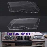 ชุดฝาครอบพลาสติกกรอบไฟหน้ารถยนต์สำหรับ BMW 3 Series E46 98-01 Pre LCI 4ประตูใหม่