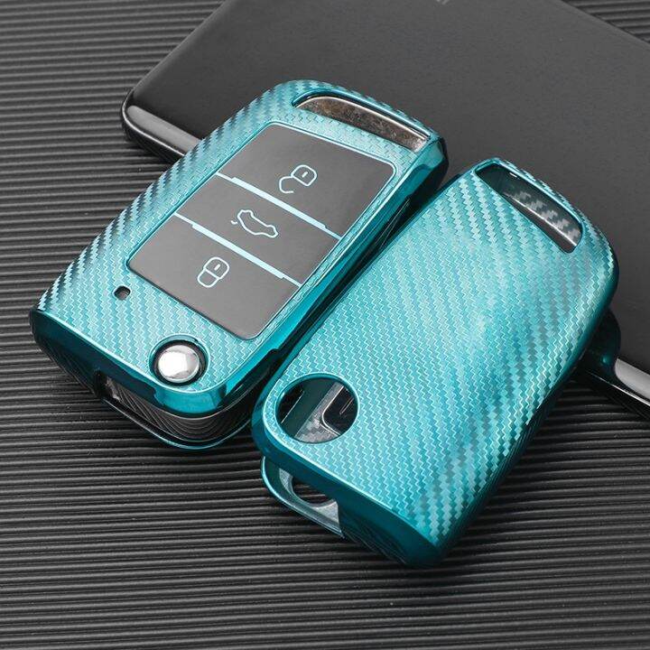 huawe-tpu-car-key-case-cover-holder-for-vw-volkswagen-tiguan-golf-7-mk7-polo-for-skoda-kodiaq-rapid-octavia-key-chain-ring-protector