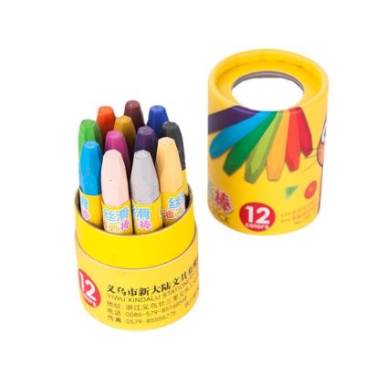 12/18/24 Color Oil Pastel Crayons Children Baby Graffiti Soft Oil Paint Brush Barrel School Art Drawing Stationery