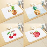 【cw】 Fruit Strawberry Printing Pattern Non slip Decoration Door Felpudo T324 【hot】 !