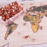 400pcs Metal Thumbtack Drawing Pins Pushpin Cork Board Photo Wall Map Markers Clips Pins Tacks