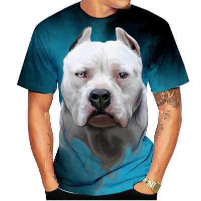 Joyonly New 2022 Summer Children Black T-shirt White Color Bull Terrier Printed T shirts For Boys Girls Kids Baby Cool Tees Tops