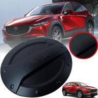 ครอบฝาถังน้ำมัน กันรอยฝาถัง ครอบถังน้ำมัน รุ่น มาสด้า MAZDA CX-30 CX30 ปี 2020 - 2021 สีดำด้าน 1 ชิ้น