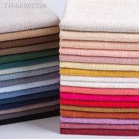 ◕☇ Solid Color Soft Thin Linen Cotton Fabric Organic Material Pure Natural Flax For Sewing DIY Handmade Clothes Patchwork Fabric