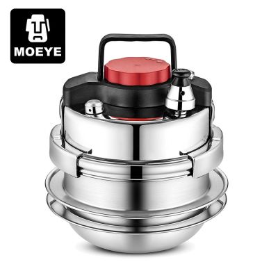 【LZ】✧♕▩  MOEYE-Mini Panela De Pressão De Aço Inoxidável Micro Fogão De Arroz Acampamento Ao Ar Livre 1.4L Doméstico