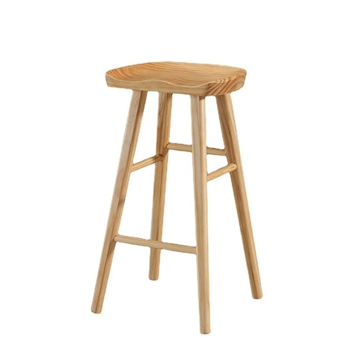 เก้าอี้บาร์-apple-แบบเรียบง่ายเก้าอี้สตูลสูงเก้าอี้บาร์เก้าอี้ไม้เนื้อแข็งเก้าอี้บาร์แบบนอร์ดิกสำหรับเก้าอี้สตูลสูง