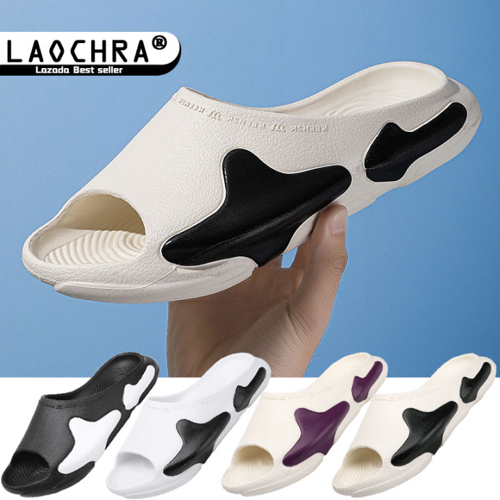 laochra-รองเท้าแตะผู้ชาย2023สำหรับฤดูร้อน-sandal-empuk-อีวีเอขนาดใหญ่สำหรับใส่กลางแจ้งหนากันลื่นรองเท้าแตะชายหาดกันลื่น