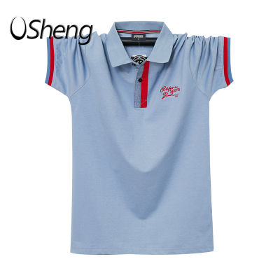 VSheng Big Size Collar T Shirt For Men M to 6XL Polo Plus Size Lapel Short Sleeve Oversized Tops Maximum Support 135kg