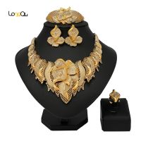 【lz】┋❒♣  Dubai Banhado A Ouro Conjunto De Jóias Para Mulheres Contas Africanas Conjunto De Jóias De Casamento Nupcial Designer De Moda Frete Grátis Atacado