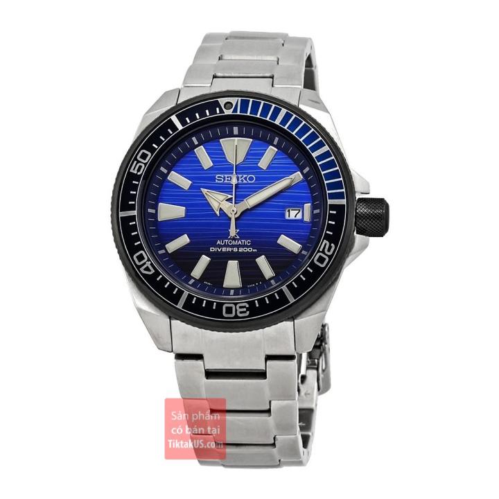 Đồng hồ nam Automatic Seiko Samurai Special Edition SRPC93 size 44mm dây  thép vỏ thép không gỉ chống nước 200m trữ cót 40 tiếng 