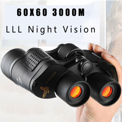 (100 ดีมาก) 60X60 3000M HD Professional การล่าสัตว์กล้องส่องทางไกลกล้องทรรศน์ Night Vision สำหรับเดินป่าท่องเที่ยวงานป่าไม้ไฟป้องกัน
